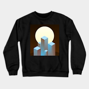 Geometric  City skyscrapers Crewneck Sweatshirt